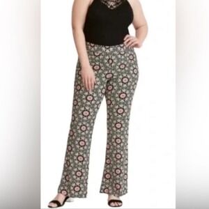 TORRID INSIDER COLLECTION Wide Leg Geometric‎ Pattern Pants Black Multi Size 14
